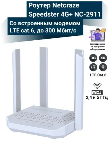 WI-FI роутер Netcraze Speedster 4G+ (NC-2911)