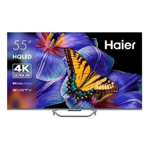 Haier Телевизор 55 Smart TV S4 55″ 4K UHD, серый