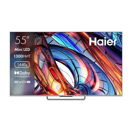 Haier Телевизор 55" 4K UHD, серебристый