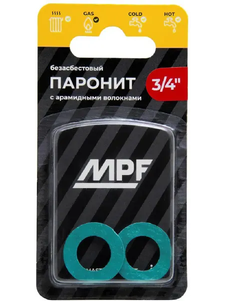 Прокладка паронитовая MasterProf безасбестовая MPF 3 4'' 2