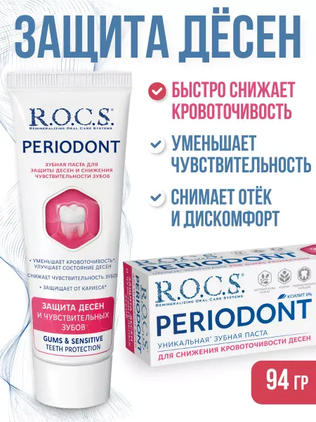 R.O.C.S. Зубная паста для чувствительных зубов 94г