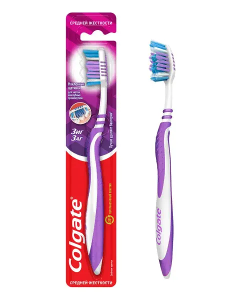 Colgate Зубная щетка Зиг Заг средняя мягкость