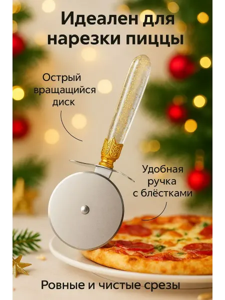 СМС Пиццерезка роликовая, металлическая, стальной нож для кухни