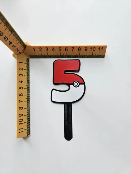 Топпер для торта Покемон Цифра "5"