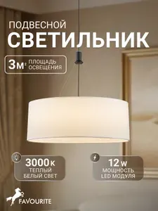 FAVOURITE Светильник подвесной потолочный светодиодный подвес 4796-1P