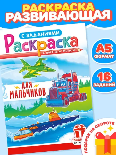 Компания ЛиС Раскраска для мальчиков А5