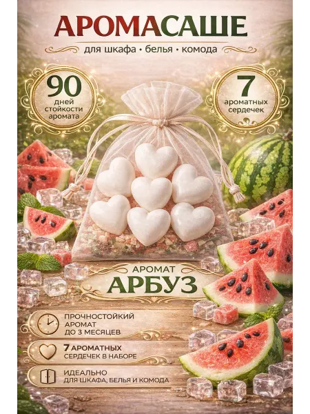Beeze Аромасаше для белья в шкаф Арбуз