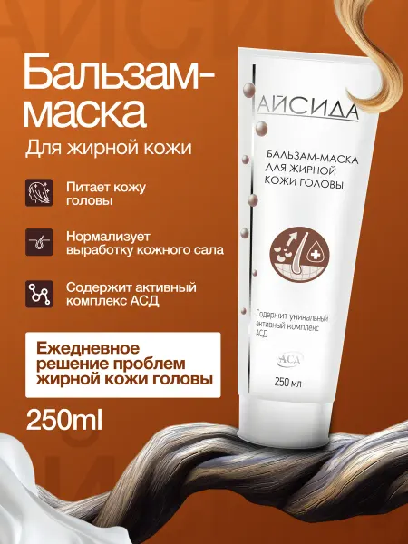 Айсида Бальзам-маска для жирной кожи головы 250 мл