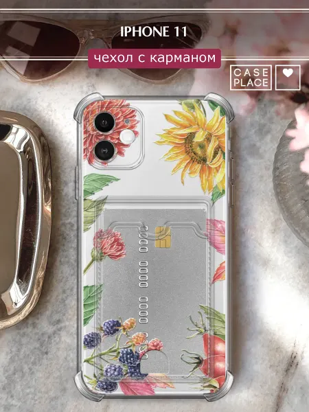 Case Place Чехол на iPhone 11 с картой летний