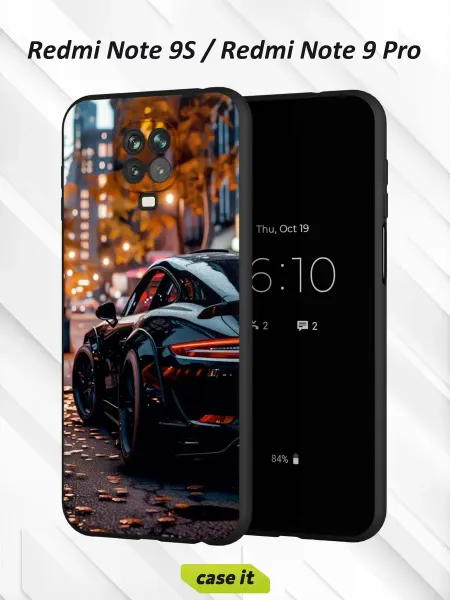 Case it Чехол на Redmi Note 9S и 9 Proс принтом Porsche