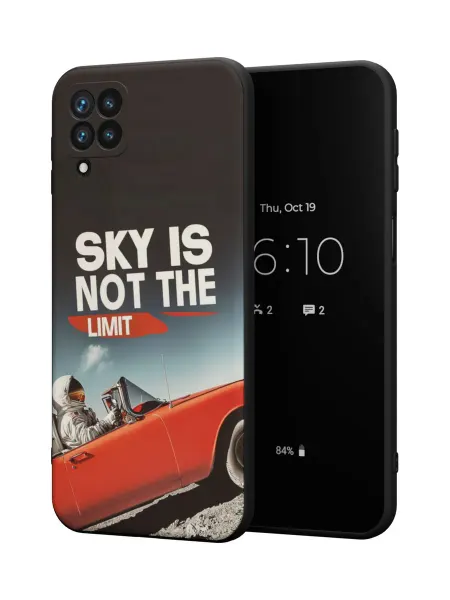 QuestCase Чехол на Samsung A12 с принтом Космонавт