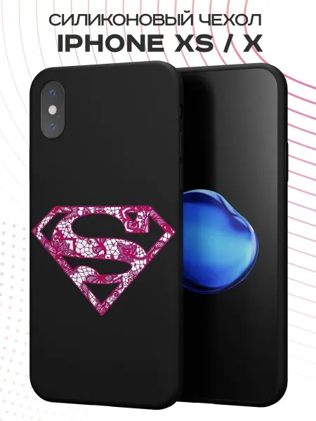FACTORIA Чехол на Apple iPhone X и XS с принтом Супермен
