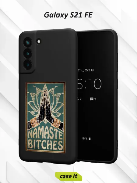 Case it Чехол на Samsung S21 FEс принтом Namaste