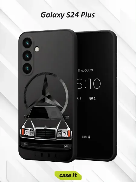 Case it Чехол на Samsung S24 Plus с принтом Mercedes