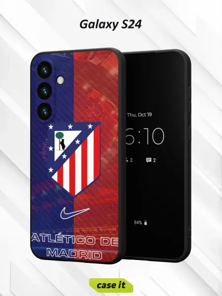 Case it Чехол на Samsung S24 с принтом Атлетико Мадрид