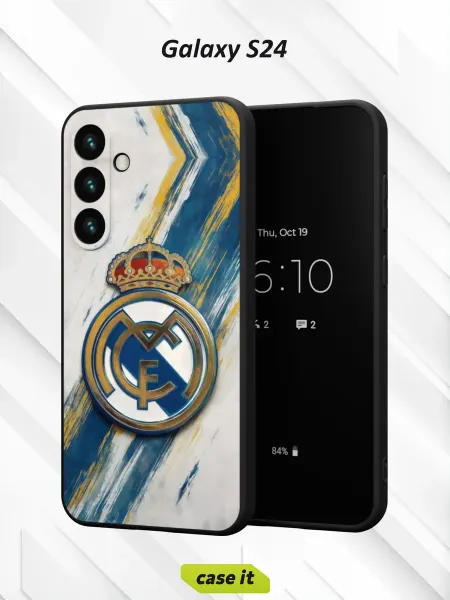 Case it Чехол на Samsung S24 с принтом Реал Мадрид