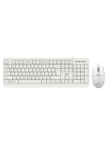 Клавиатура + мышь Acer OCC400 клав:белый мышь:белый USB (ZL.ACCCC.014)