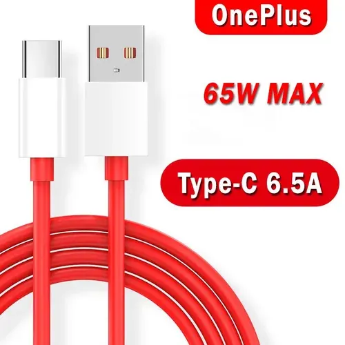 Кабель OnePlus USB Type-C 6.5A Warp Charge D301, 1м