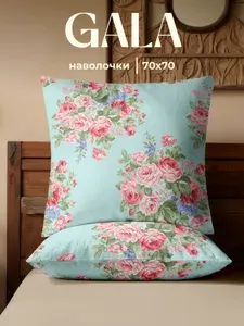 Наволочки 70х70 2 шт, полисатин, GALA, Розы