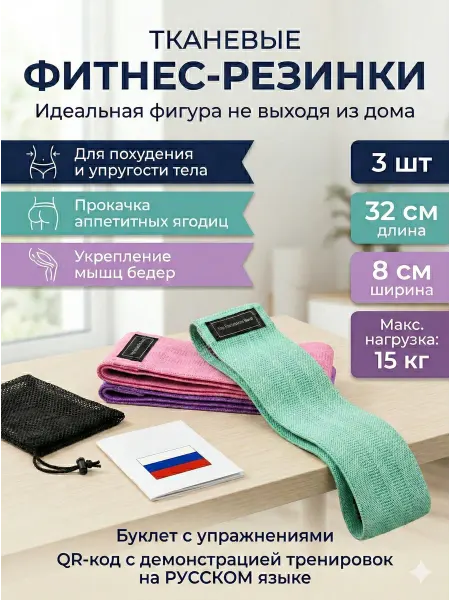 Likee Home Фитнес резинки тканевые