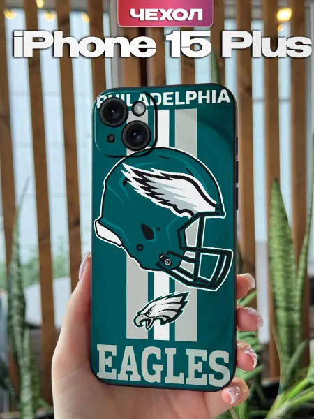 PBl store Чехол на Apple Iphone 15 Plus Регби Eagles