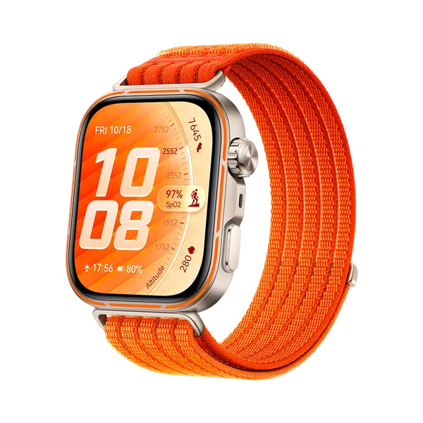 Смарт-часы HUAWEI Fit 5 Pro, (NKI-B29), Оранжевый ремешок из нейлона (55020HTX)