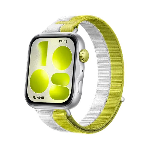Смарт-часы Huawei Fit 5, нейлоновый ремешок, серый/зеленый (55020HUB)