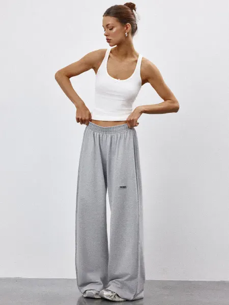 YOS DESIGN Штаны брюки спортивные летние легкие широкие палаццо