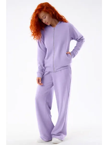 Lika Dress Спортивный костюм со штанами палаццо и бомбером на молнии