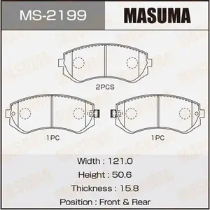 MASUMA Колодки тормозные MS-2199