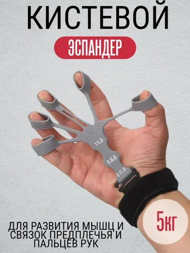 Эспандер кистевой, тренажер для рук и пальцев от 3 до 5кг