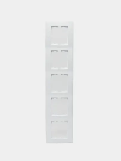 Рамка Lezard LESYA с 5 отверстиями, горизонтальная, белый, 705-0200-150