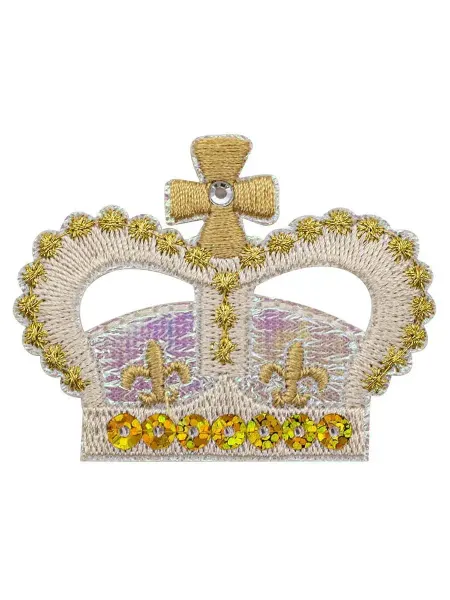 Hobby&Pro Заплатка на одежду термоклеевая Корона 5,8х4,5