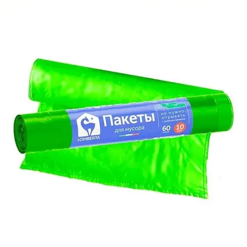 Пакеты для мусора LOMBERTA "Overlap", 10 шт, 60 л
