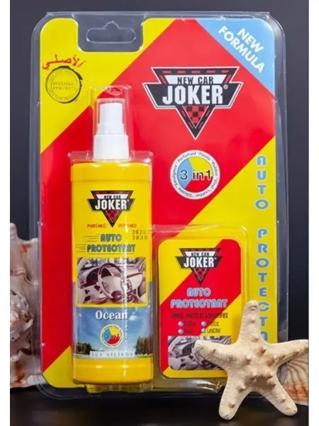 JOKER Полироль для автомобиля салона с губкой (Океан)