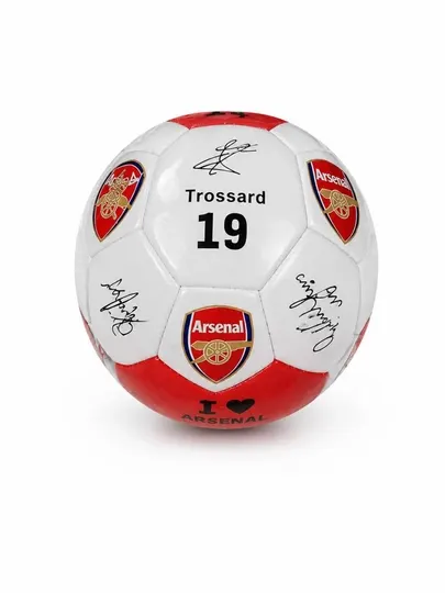 Футбольный мяч Arsenal с автографами игроков, размер 5