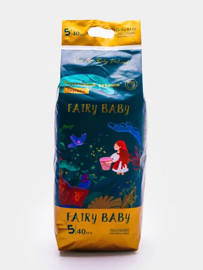 Трусики и подгузники Fairy baby, размер 5, 40 штук, вес 12-17 кг