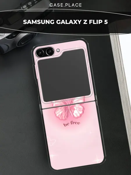 Case Place Чехол на Samsung Z Flip 5 с бабочками
