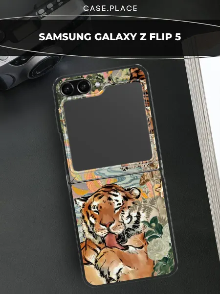 Case Place Чехол на Samsung Z Flip 5 тигр
