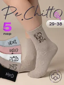 Носки Pe.Chitto для девочек, 5 пар