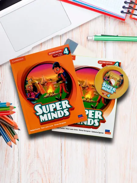 Super Minds 4 (2nd edition). Учебник + Рабочая Тетрадь + CD