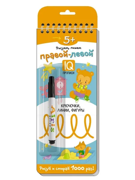 АЙРИС-пресс Многоразовые прописи на пружинке. 5+ (с фломастером)