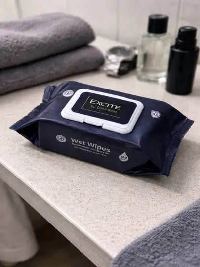 Влажные салфетки Excite, без спирта, pH 5.5, 120 шт