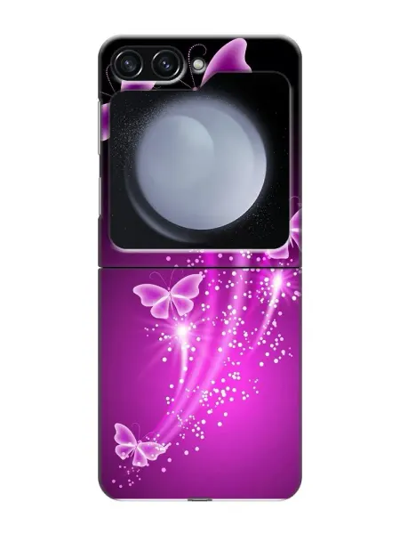 InThisCase Чехол на Samsung Galaxy Z Flip 5 с принтом Бабочки