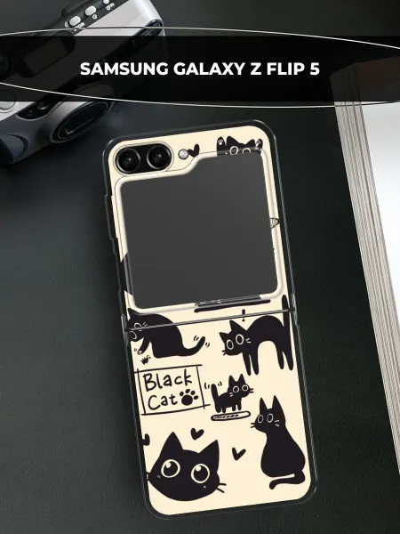 Samsung Чехол на Galaxy Z Flip 5 с котиками