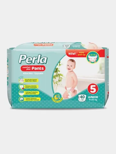 Детские трусики-подгузники Perla Pants Junior 5, 11-25 кг, 40 шт