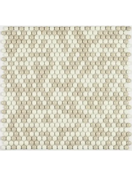 Бонапарт Плитка мозаика стеклянная Pixel cream5 шт