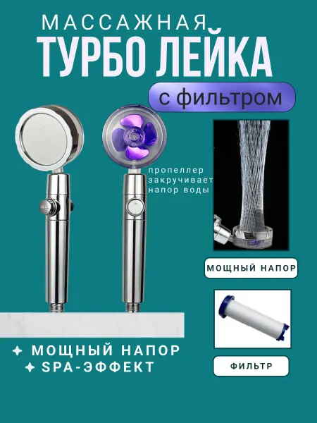 Sharif shop Лейка массажная для душа с вентилятором