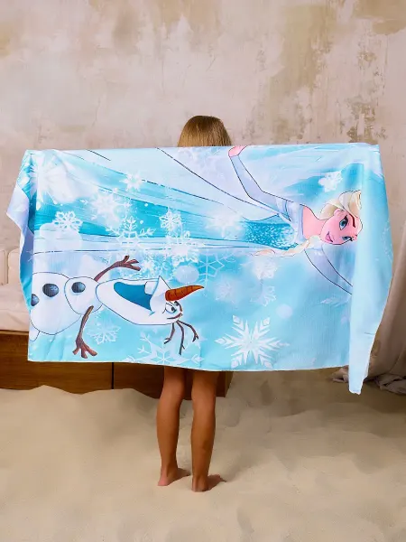 WOW_SHOP_KIDS Полотенце Холодное сердце из микрофоибры