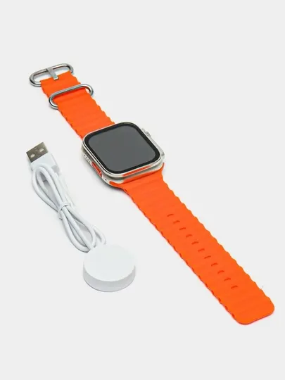 T800 Ultra Smart Watch — пульсометр, до 5 дней, черный и желтый